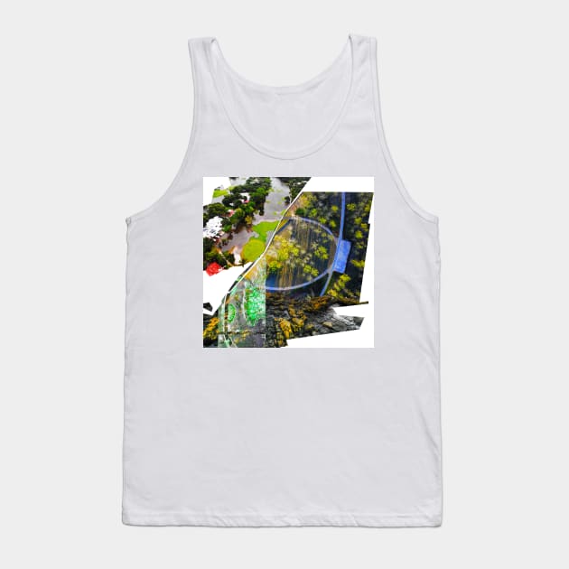 the landscape ecopop collage in city nature Tank Top by jorge_lebeau